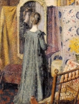 Georges Lemmen - Woman Standing in Front of the Mirror (aka Madame Georges Lemmen)